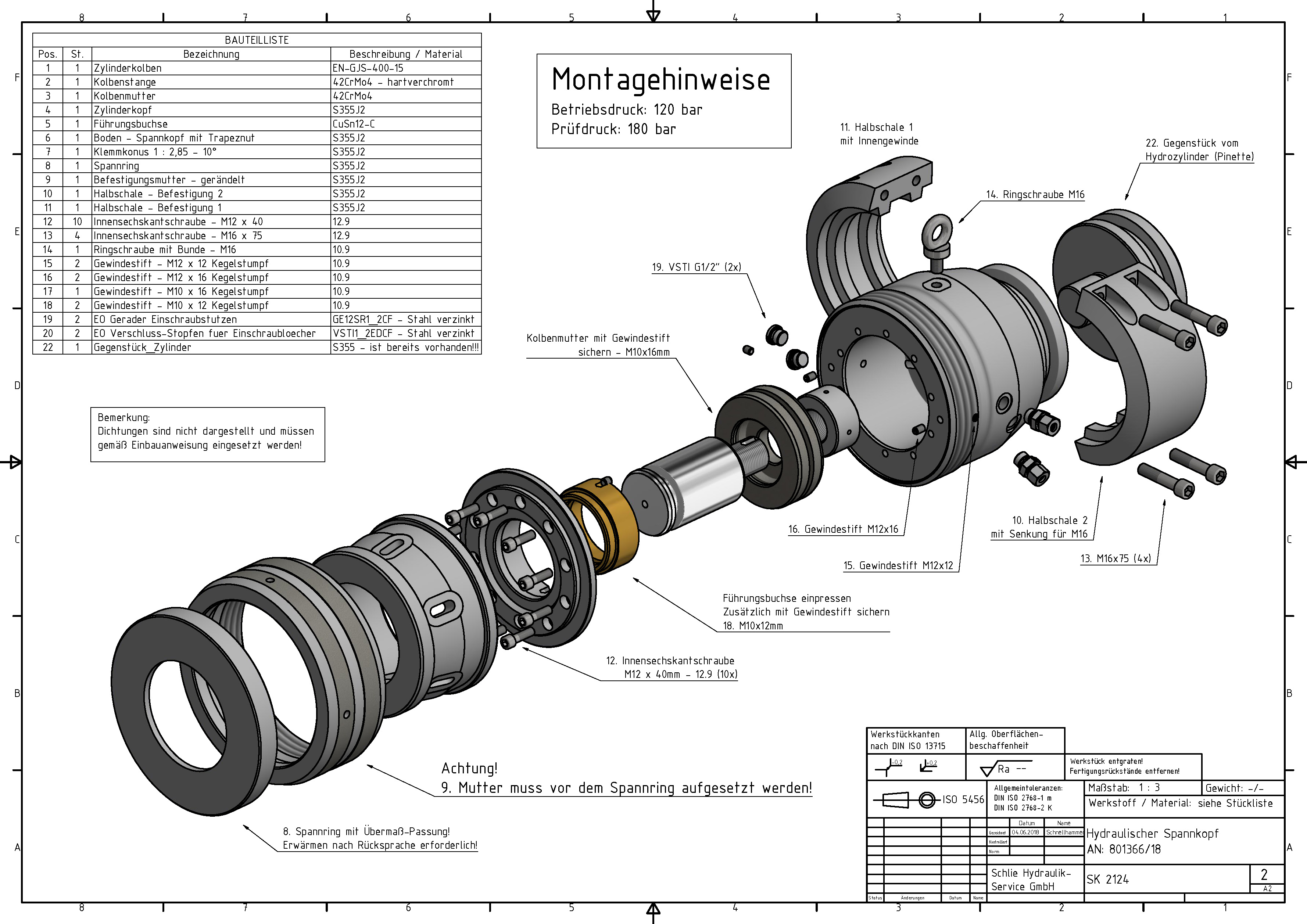 Machine and plant construction